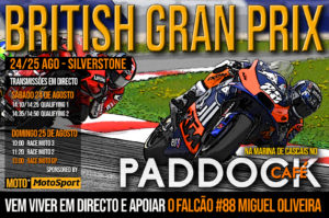 Transmissão em Directo do Grande Prémio de Inglaterra este fim de semana no Paddock Café thumbnail