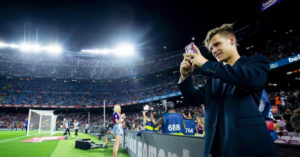 MotoGP: Quartararo visitou o Camp Nou do Barcelona thumbnail