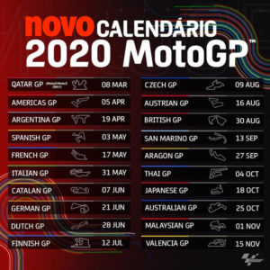 MotoGP, 2020: Assim fica o Calendário revisto thumbnail