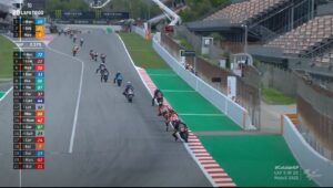 Moto2, 2020, Barcelona: Marini perseguido por Giannantonio thumbnail