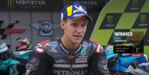 Dixit, MotoGP, Barcelona: Quartararo, “Já não subia ao pódio desde Jerez” thumbnail